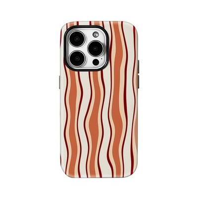 Wavy Bacon Stripes Case for Apple iPhone 17 16 15 14 13 12 11 Pro Max Plus Air