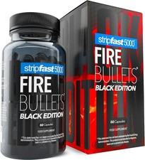 Strip Fast Fire Kugeln BLACK EDITION Gewichtsverlust Ergänzung Damen & Herren 60 Kapseln