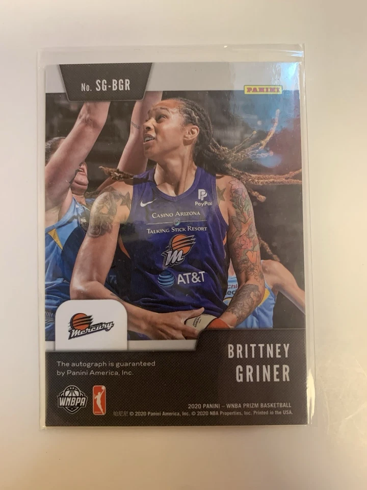 2020 Panini Prizm WNBA - Signatures Brittney Griner #SG-BGR (AU) - Image 2 of 2