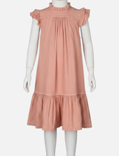 Zimmermann Kids Girl's Pink Ruffled Short Sleeve Lucky Kids Dress Size 10