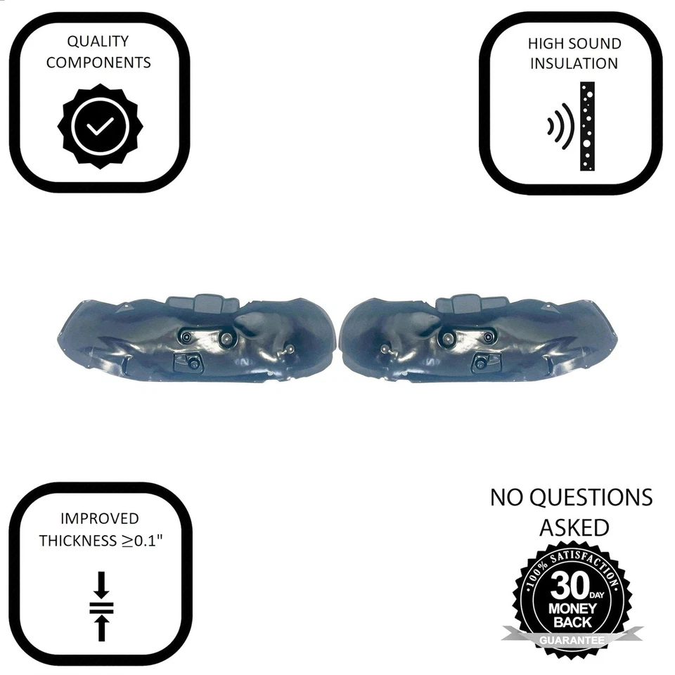 Forros de guardabarros 2 piezas para Dodge RAM 1500/2500 2002-2009 CH1248125 CH1249125. PHL Foto 2 de 4