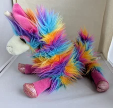 Douglas Toy Lollipop Llamacorn Llama Unicorn Rainbow Fuzzle Plush 18"