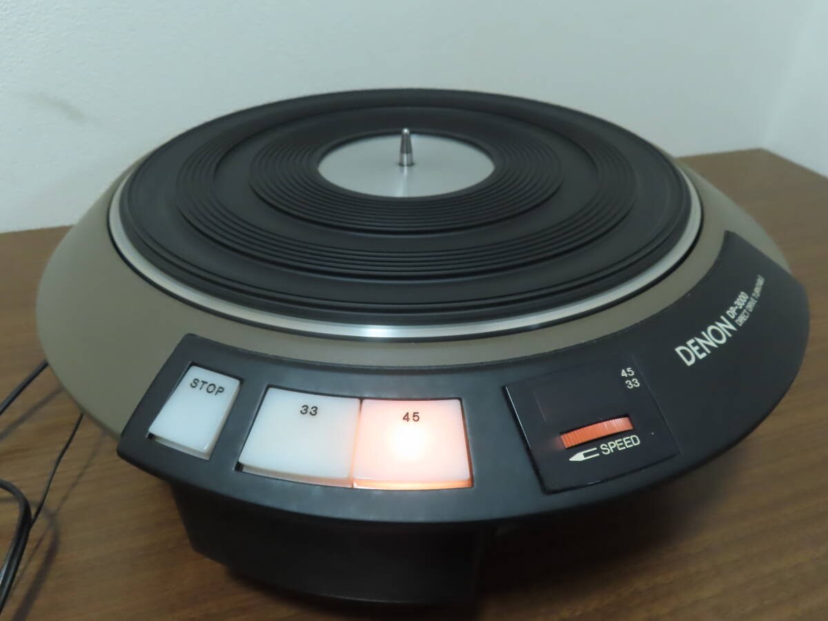 Q004-J27-1903 DENON デノン DP-3000 ターンテーブル 通電確認済み