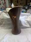Red Wing Pottery Vase Yellow/Brown 10 1/2" USA 1625