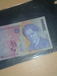 billet Roumanie 50.000 lei