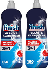 Finish Dishwasher Rinse Aid Liquid Shine and Protect, Regular, Pack of 2, 800Ml 