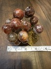 VTG Decorative Grape Cluster/Bunch Red Grapes Brass Stem Leaves — photo 2