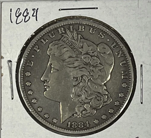 1884  Morgan Dollar : Fine +