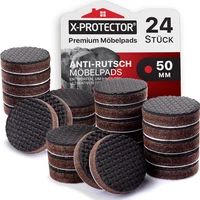 Antirutsch Pads 24 StüCk 50 Mm - Antirutsch Gummi Selbstklebend – PräMie Rutschh