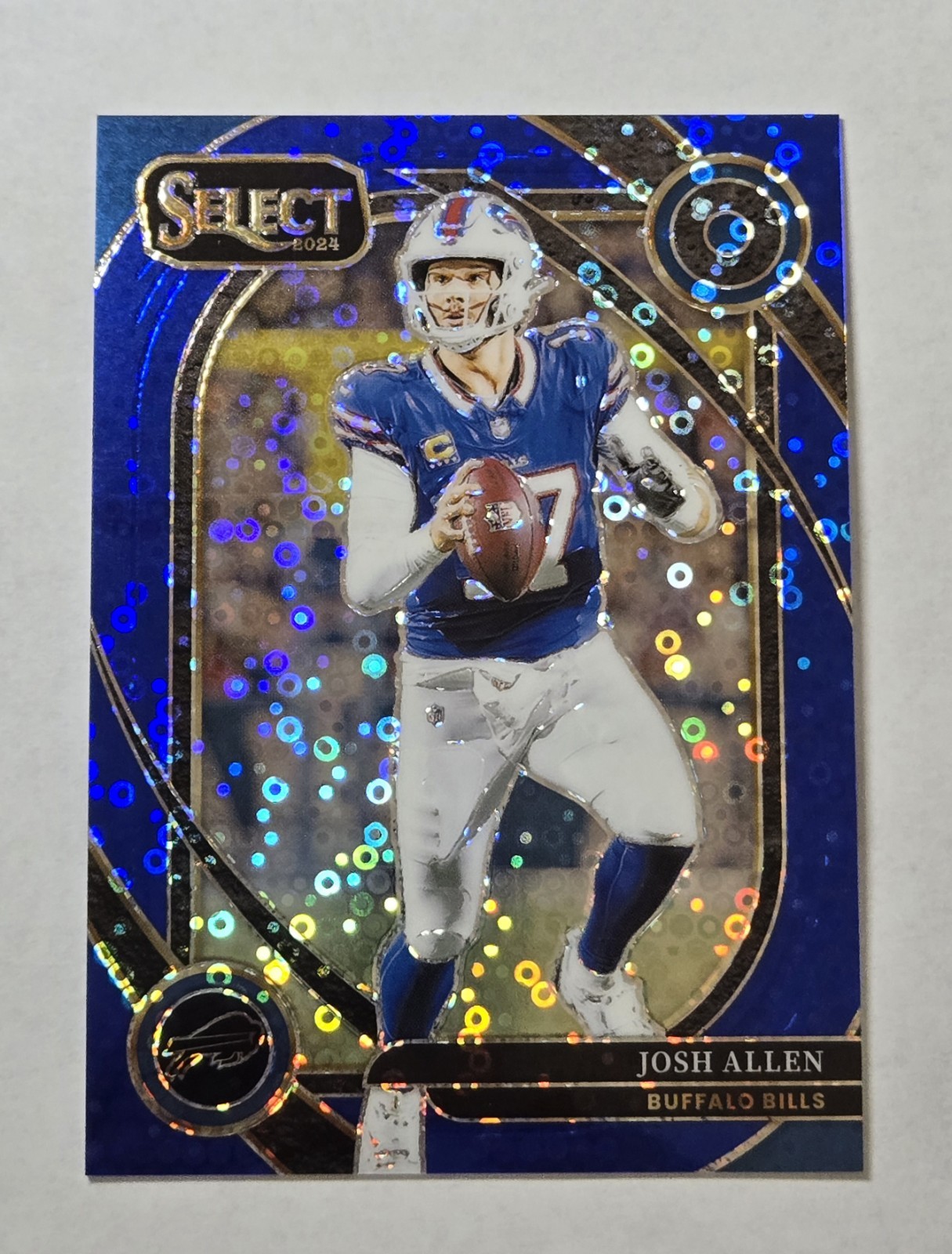 2024 Select Josh Allen Blue Disco Prizm /25 Club Level Bills
