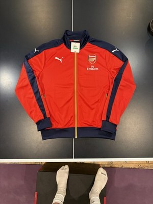 Brand New PUMA Arsenal England Soccer Jacket Sz L Stadium Track Full Zip