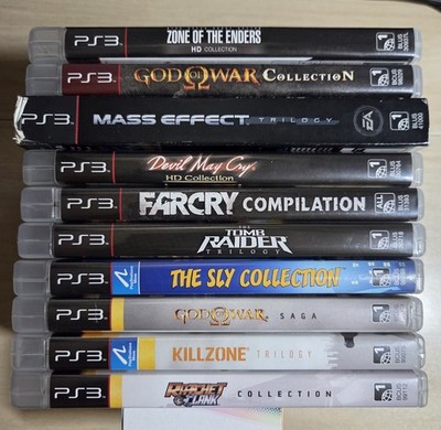 PlayStation 3 HD Collection Game Lot- Sly Collection Killzone Trilogy GOW & More