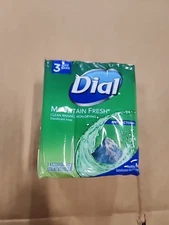 Dial Antibacterial Bar Soap Mountain Fresh Deodorant 4oz (3 Pack) DISCONTINUED