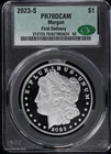 2023 S $1 Proof Silver Morgan Dollar CAC PR 70 DCAM | First Delivery