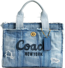 COACH Cargo Tote 26 in Upcycled Denim