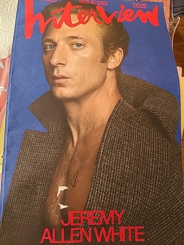 INTERVIEW Magazine, Fall 2025, Jeremy Allen White