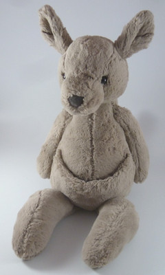 Jellycat London Kara Mama Kangaroo Soft Plush Retired Note - No Baby 17  Rare