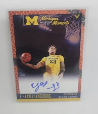 💥 YAXEL LENDEBORG Valiant Basketball Michigan Moments vs Villanova AUTO #87/100