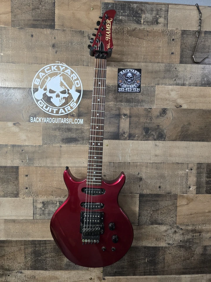Hamer Steve Stevens 1986 rojo. Con Ohsc Foto 2 de 4