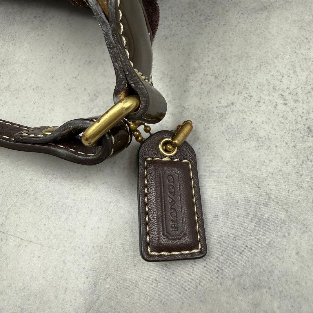 COACH Y2K Patchwork Leather Shoulder Handbag Mult… - image 12