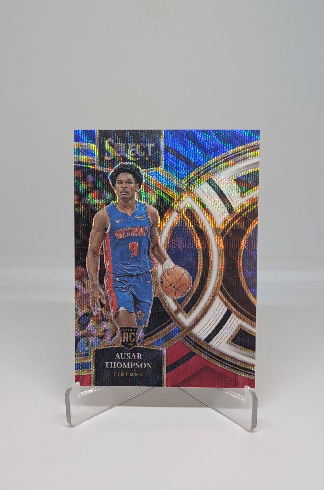2023-24 Panini Select - Premier Level Ausar Thompson #128 Tri-Color Prizm (RC)