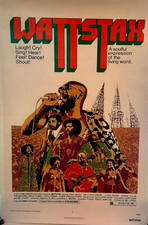 1973 Wattstax Original Movie Poster Linen 27x41 Cult Music Soul Richard Pryor