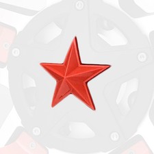 Red Xd Series Center Star Emblems For All Rockstar Wheels-pack Of 5 Red Xd Series Center Star Emblems For All Rockstar Wheels-pack Of 5