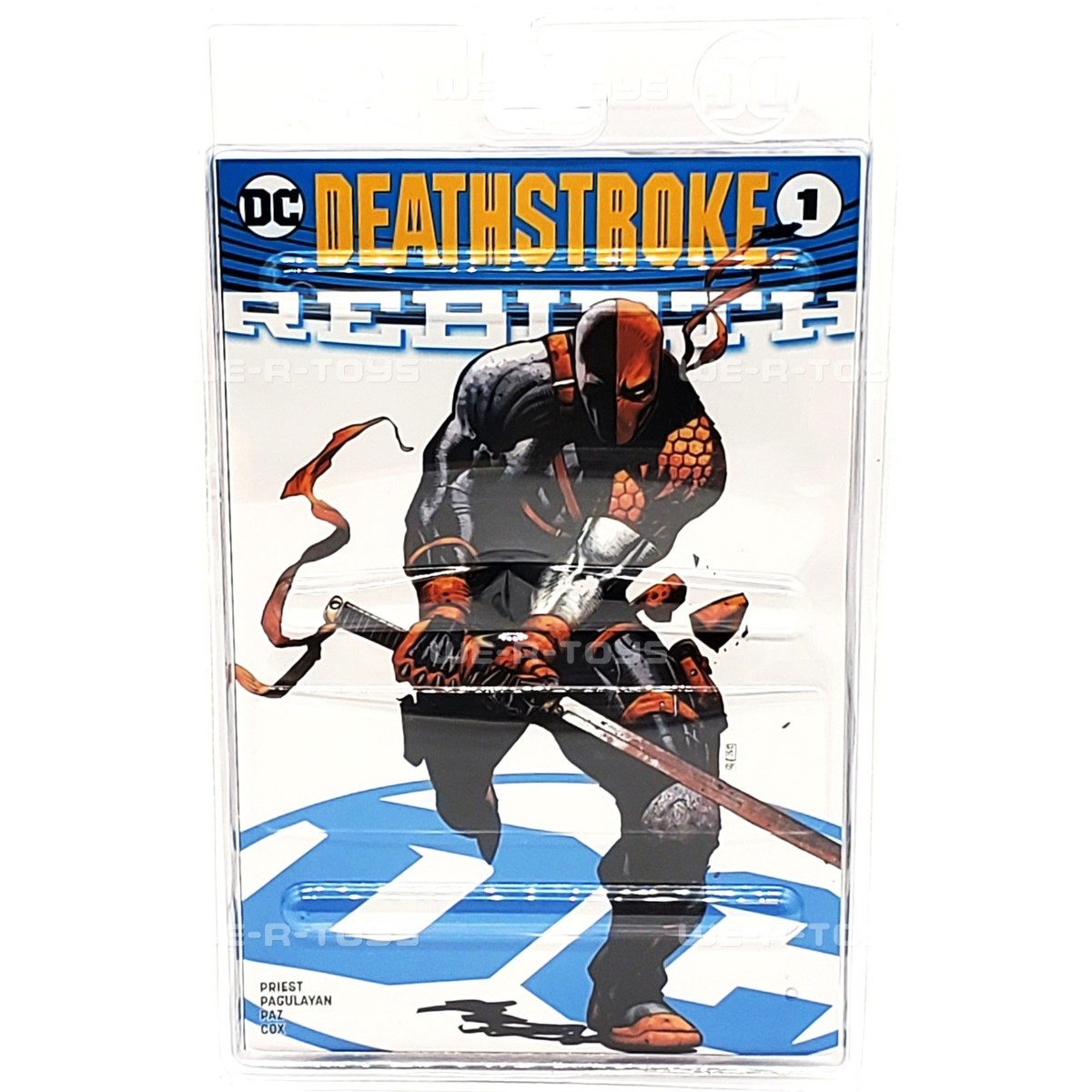 DC Direct Deathstroke Rebirth Platinum Edition Figure with Comic