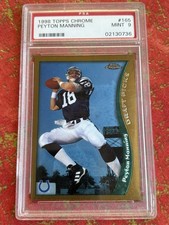1998 Topps Chrome Peyton Manning #165 RC Rookie Indianapolis Colts PSA 9 Mint
