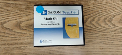 Saxon Teacher Math 5/4 3rd Edition Lesson and Test CDs. Good Condition.