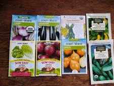 Vegetable Seeds Variety, Eight Packs, Ferry Morse, Southern Exposure,