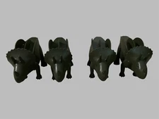 Set Of 4 Barbuzzo & Kids Funwares - Kids Novelty Dinosaur Taco Food Holders