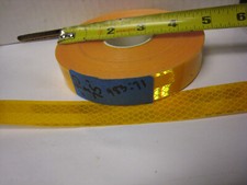 3M BRAND 983-71 AMBER YELLOW GOLD ROLL REFLECTIVE TAPE .90" x 75' CUSTOM CUT