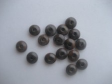 CRAFT-JEWELLERY-BEADS 16 x 9mm Brown Donut Spacer Beads