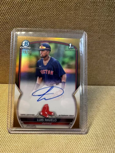 2023 Bowman Chrome Luis Ravelo  1st Edition, Gold 19/50 Auto