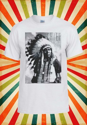 Indians Chief Indianer Hipster Herren Damen Trägershirt Tank Top Unisex T-Shirt 479