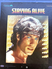 Staying Alive 1983 CED Videodisc Paramount John Travolta Sylvester Stallone VTG