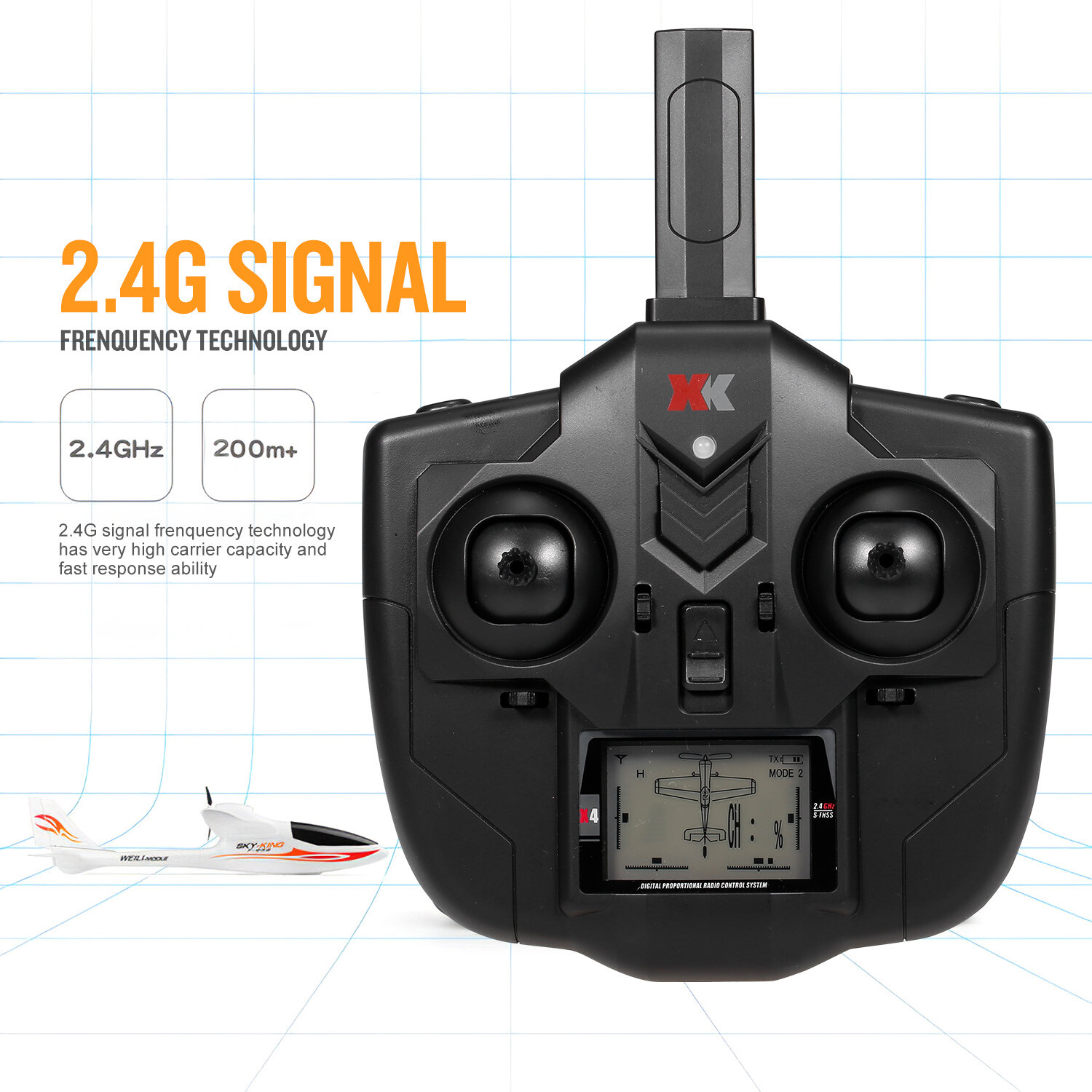 WLtoys SKYKing F959S 2.4G 3CH 6Axis RC Racing Airplane Aircraft