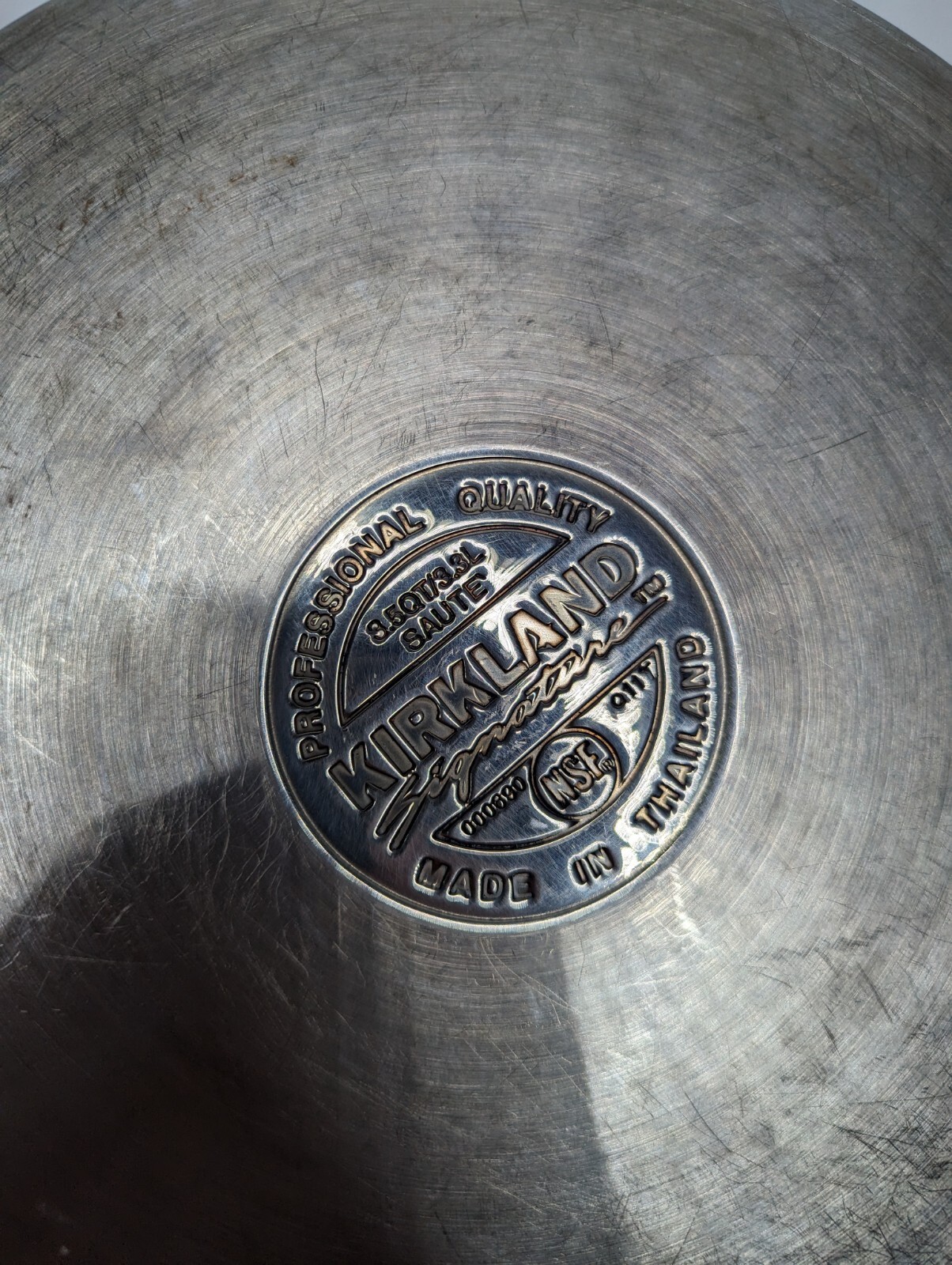 Kirkland Signature PRO Quality HEAVY 3.5 Quart Copper Core Saute Pan NO