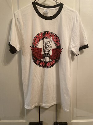 Eddie Munson Is My Hero Ringer T-Shirt  S Stranger Things Netflix
