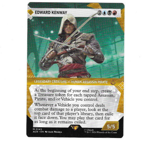 MTG Foil Universes Beyond: Assassin's Creed ACR Edward Kenway MINT