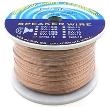 DNF 16 GAUGE 100 COPPER 4 LINE 2 CHANNEL SPEAKER WIRE 250 FEET - SHIPS TODAY