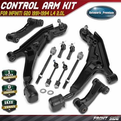 10x Front Control Arm & Ball Joint Assembly&Sway Bar Link for INFINITI G20 91-94