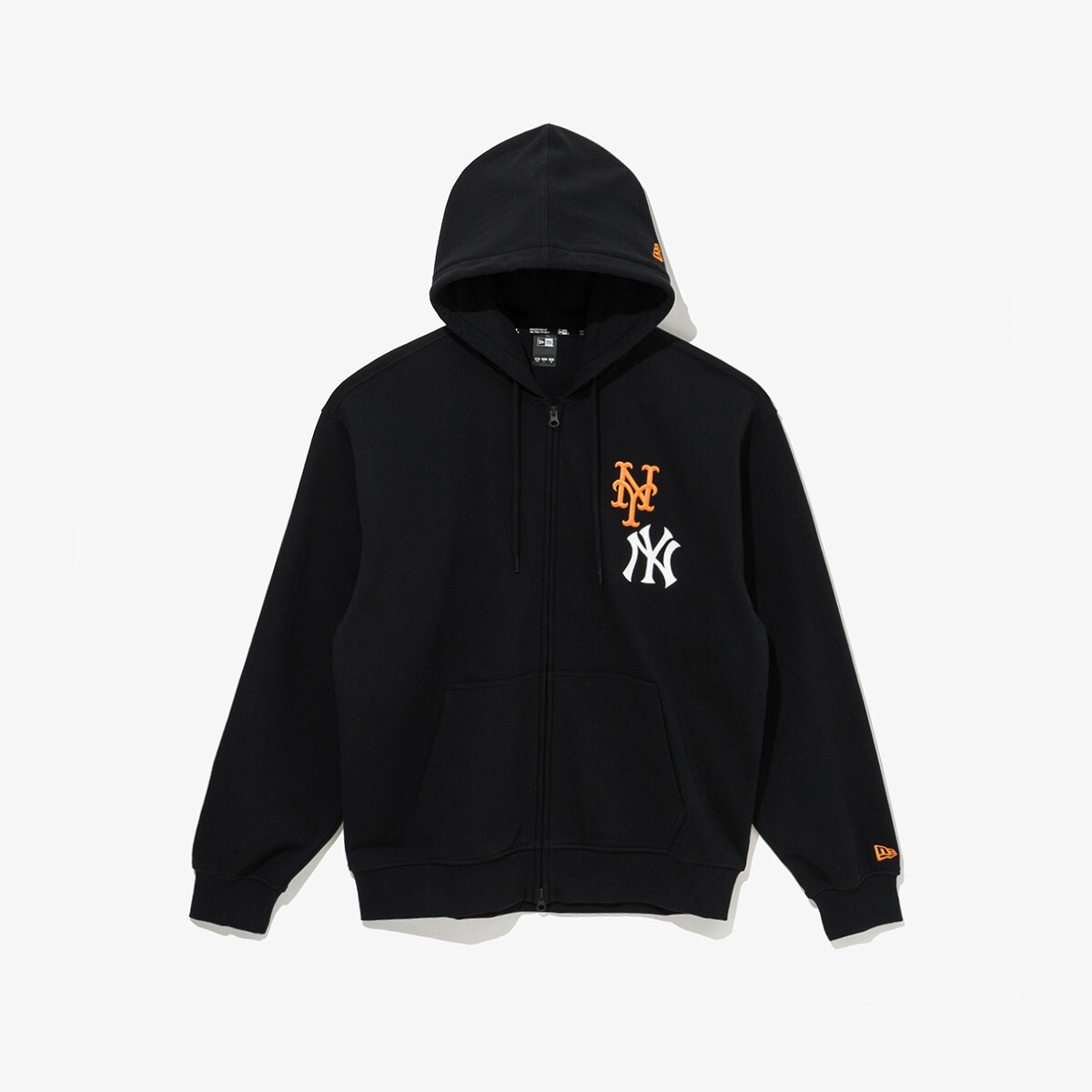 パーカー・フーディ New Era MLB New York Subway Series Hoodie Zip-Up Angora New Era 2025 MLB New York Subway Series Hooded Zip-Up, Black