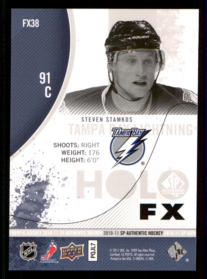 2010-11 SP Authentic Holoview FX #FX38 Steven Stamkos - Image 2 of 2