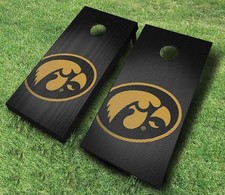 IOWA HAWKEYES Slanted CORNHOLE WRAPS BOARD SE...