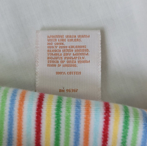 Oshkosh Baby Circus Stripe Blanket Cotton 28x30 Monkey Lion Zebra Yellow Trim - Picture 9 of 9