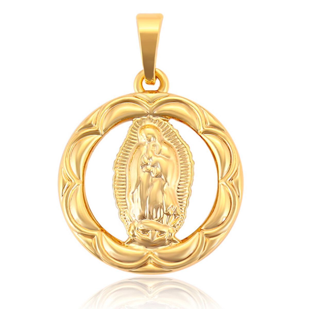Virgin Mary Pendant Necklace Gift 24K Gold-Filled Madonna Goddess Necklace - Blessed Virgin Mary Pendant, 50cm Chain Yellow Gold Fine Necklaces & Pendants