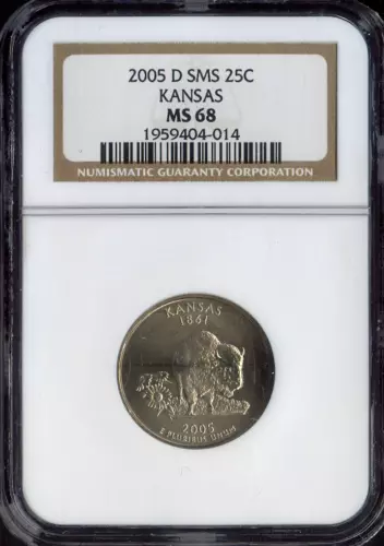 2005-D Kansas Quarter NGC MS68 SMS Quality
