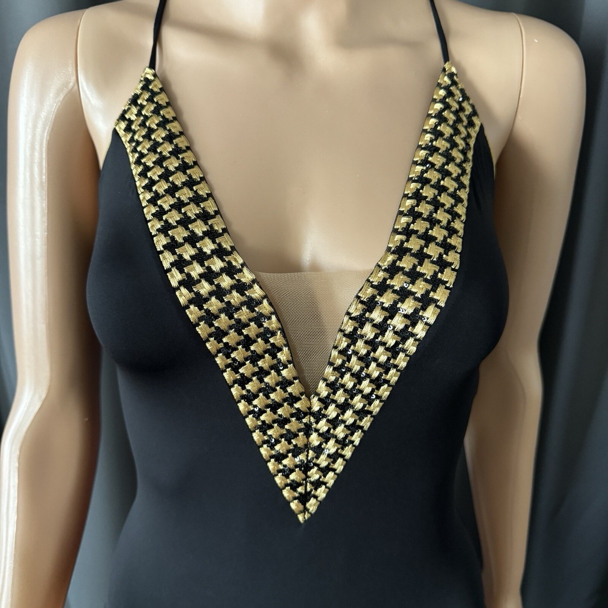 La Perla One Piece Swimsuit Black Gold US8 IT44 | eBay